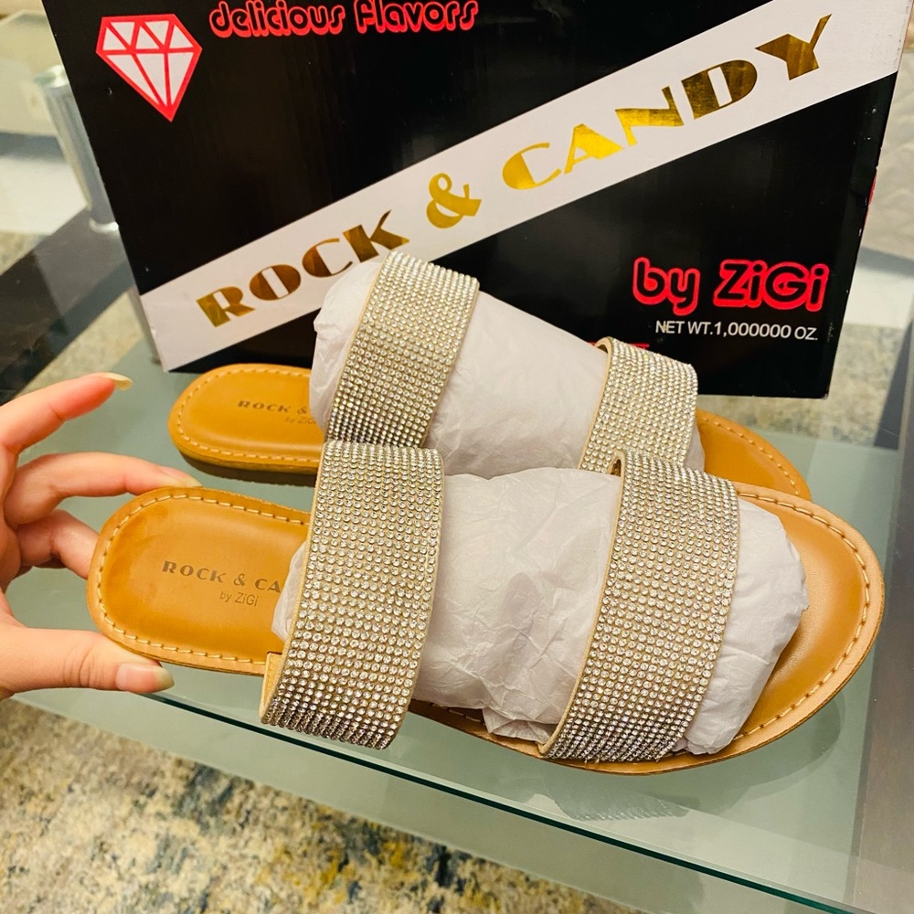 Studded Slide Sandals by Rock and Candy